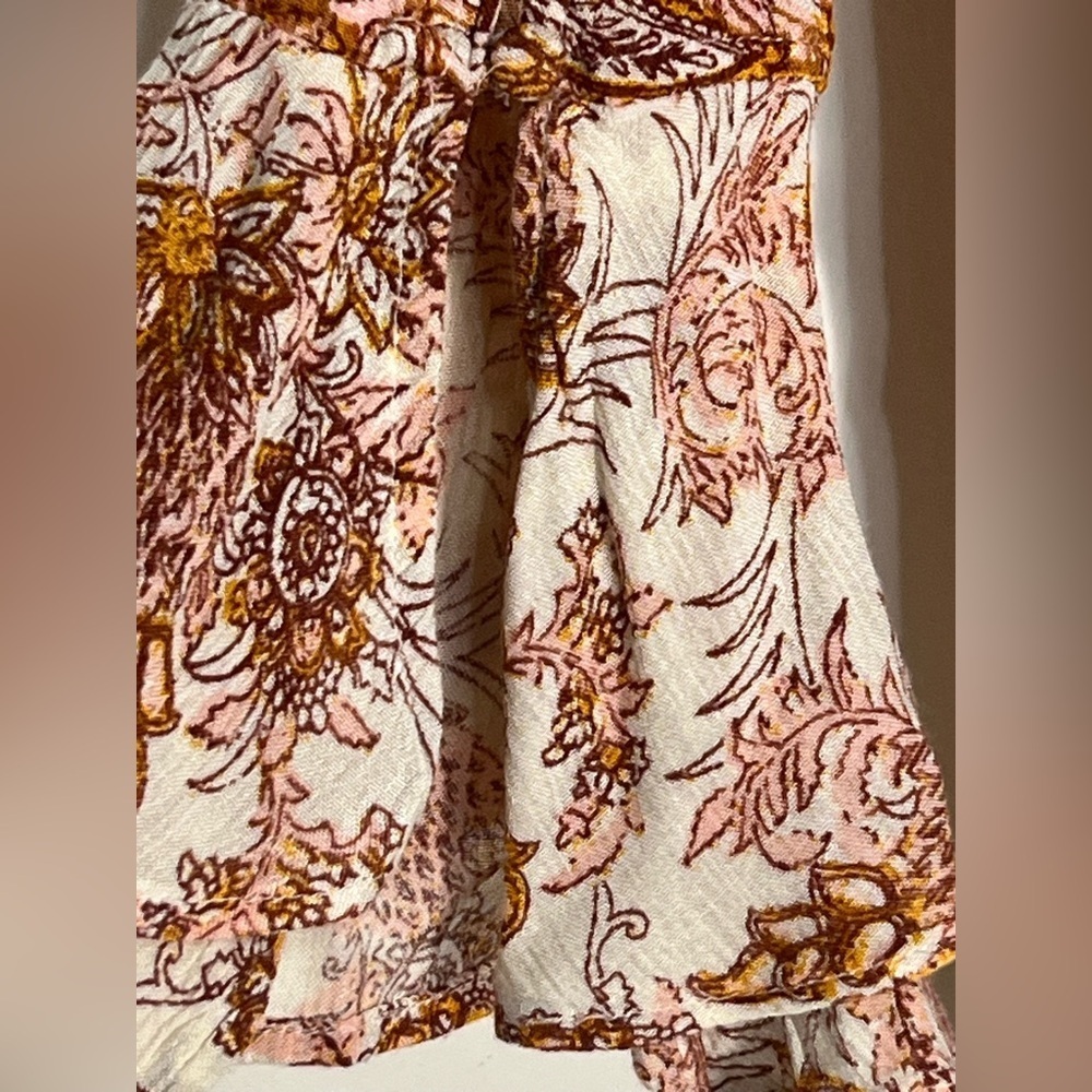 Free People Lady Luck tunic top or mini dress high neck bell sleeve size small - Picture 5 of 11